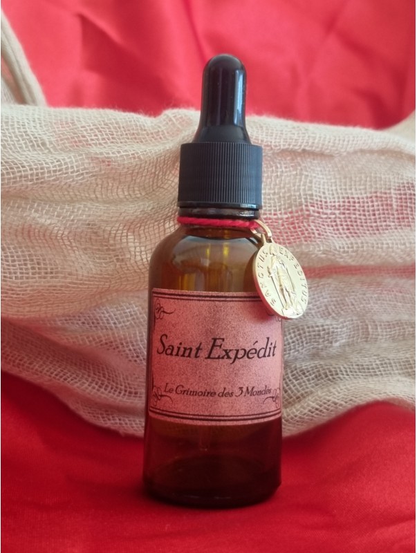 HUILE SAINT EXPEDIT AVEC SA MEDAILLE