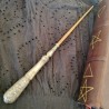 BAGUETTE MAGIQUE Wicca bois hêtre - Triple lune