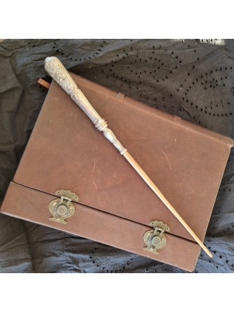 BAGUETTE MAGIQUE Wicca bois hêtre - Triple lune