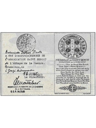 NEUVAINE + MEDAILLE Saint Benoit (Défense et protection)