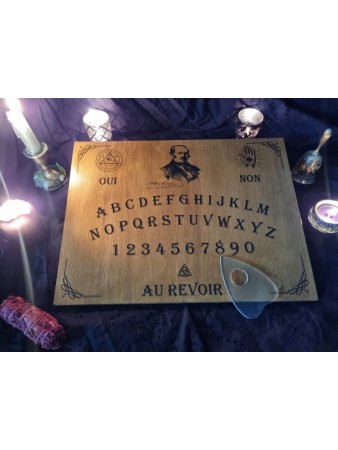 Planche ouija Allan Kardec bois