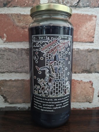 RUINE / BLACK ART / ARTS NOIRS / 7 days candle