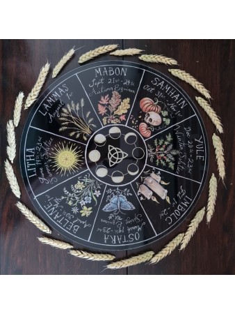 ROUE DE L'ANNEE pour autel Wicca