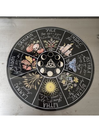 ROUE DE L'ANNEE pour autel Wicca