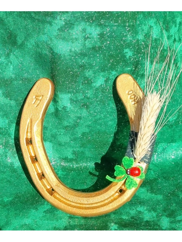 FER A CHEVAL DORE - Porte Chance et Bonheur