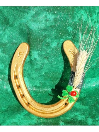 FER A CHEVAL DORE - Porte Chance et Bonheur