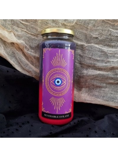 REVERSIBLE EVIL EYE Bougie / Renvoyer le mal - mauvais œil / 7 Days candle