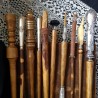 BAGUETTE MAGIQUE Wicca bois hêtre - Triple lune