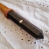 BAGUETTE MAGIQUE bois hêtre et obsidienne