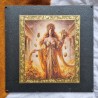 FORTUNA Table / tablette autel - Double face (feuilles d'or)